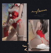 Bunny Girl in Christmas Teddy Set (Set Include: Teddy, Pair of Wrist Band, Collar, Headdresses and Leg bands)
