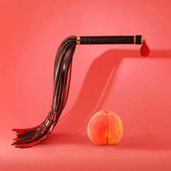 Lockink Red & Black Braided Tail Flogger