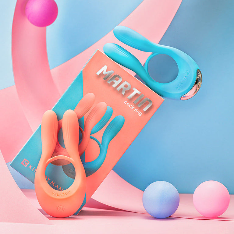 KISSTOY Martin Penis Ring & Delay Ejaculation Lock Vibrator - Sensual Trends