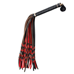 Lockink Red & Black Braided Tail Flogger