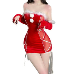 Christmas Bunny Dress Set